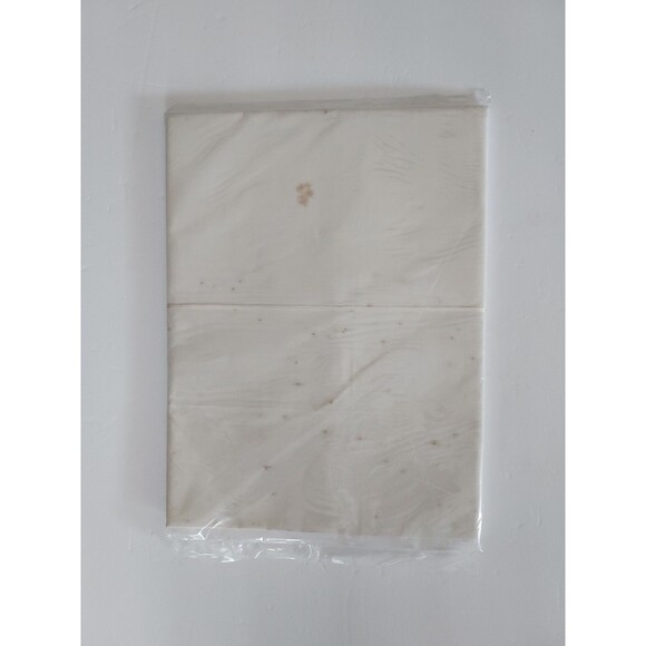 Vintage Mr & Mrs Pillow Cases With Gold Embroidery - All Cotton - Sealed - Picture 2 of 3